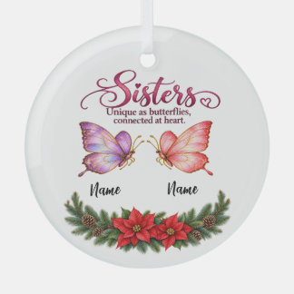 Schwestern-Schmuck für Weihnachten Ornament Aus Glas