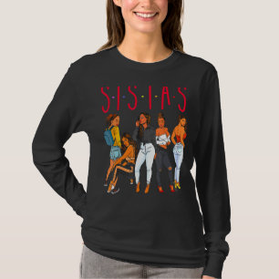 Schwestern Schwarze Mädchen Magie Spaß Melanin Fra T-Shirt