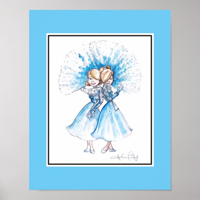 Schwestern, Schwestern Print von Heather French He Poster (Vorne)
