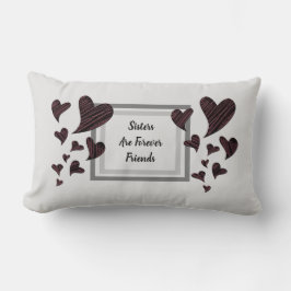 Schwestern sind Forever Best Friend Red Heart Keep Lendenkissen