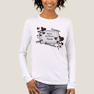Schwestern sind für immer Freunde BFF Rote Herzen Tri-Blend Shirt