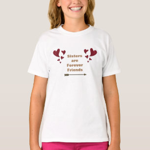 Schwestern sind für immer Freunde Gold Arrow Red H T-Shirt