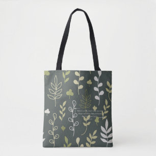 Schwestern sind wie Sterne floralgrün Tasche
