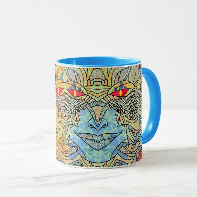 Schwestern überall blaue Tasse (VorderseiteRechts)