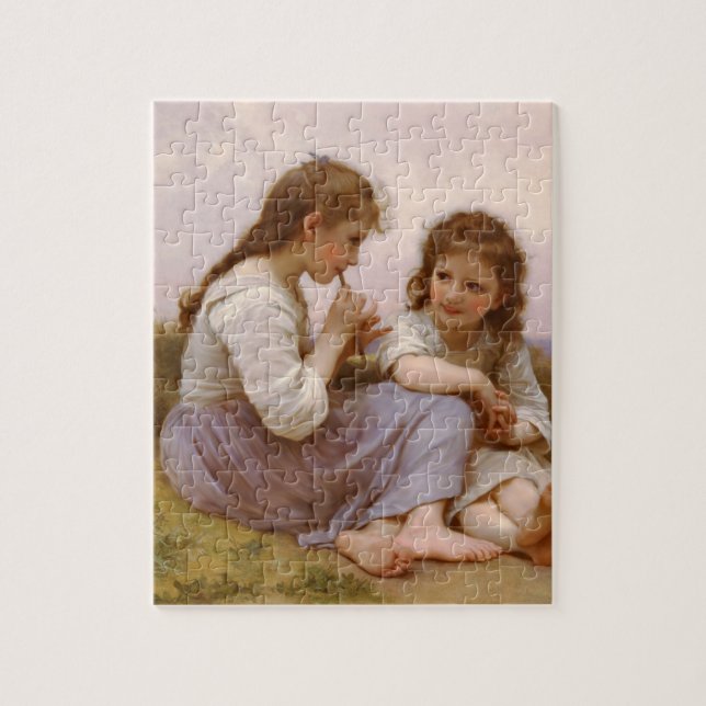 Schwestern und Flute Musik von Bouguereau (Vertikal)