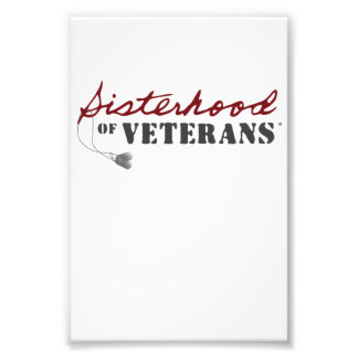 Schwestern von Veteranen Militär Stolz Design Fotodruck