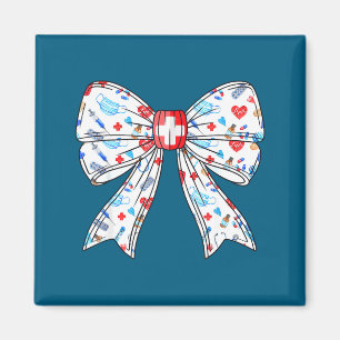 Schwesternhemd Coquette-Schleife Krankenschwester Magnet