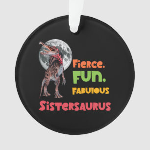 Schwesternsaurus Matching Schwestern Dino Squad De Ornament