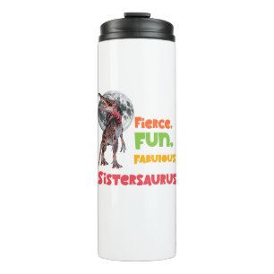 Schwesternsaurus Matching Schwestern Dino Squad De Thermosbecher