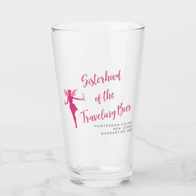 Schwesternschaft des reisenden Biers - Hunterdon,  Glas (Vorderseite)
