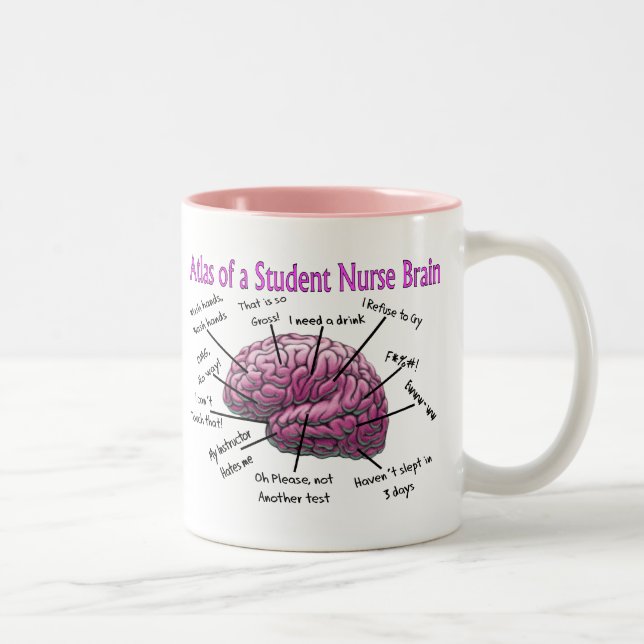 Schwesternschülerin-Geschenke Zweifarbige Tasse (Rechts)