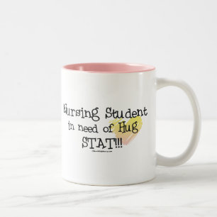 Schwesternschülerin mangels Umarmungs-Notfall! Zweifarbige Tasse