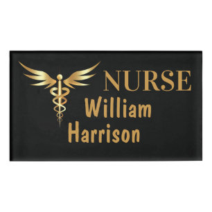 Schwesterpersonal Caduceus individuell gestalten Namenschild