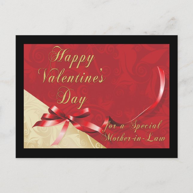 Schwiegerliche Valentinpostkarte Feiertagspostkarte (Vorderseite)