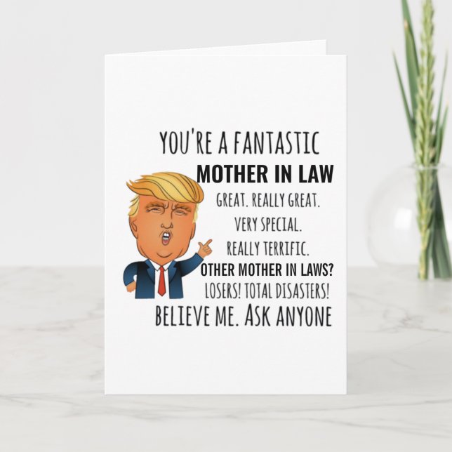 Schwiegermutter Bestes Geschenk Karte (Vorderseite)