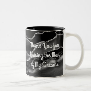 Schwiegermutter-Geschenktasse: Elegante Dankbarkei Zweifarbige Tasse