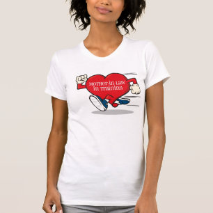 Schwiegermutter im T - Shirt der Ausbildung