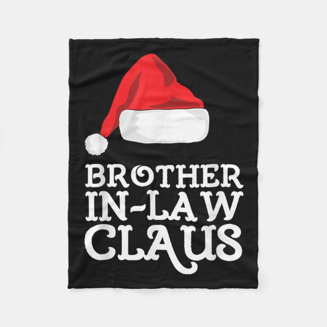 Schwiegersohn Claus Weihnachten Santas Pajama Fami Fleecedecke (Vorderseite)