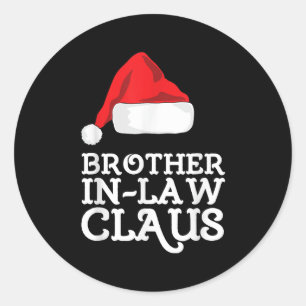 Schwiegersohn Claus Weihnachten Santas Pajama Fami Runder Aufkleber