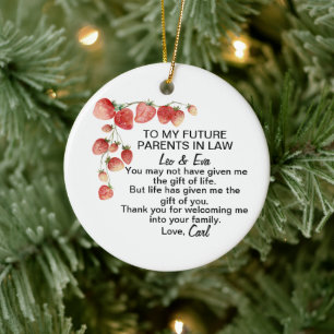 Schwiegersohn, Hochzeitsgeschenk Keramik Ornament