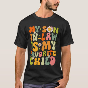 Schwiegersohn ist mein Lieblingskind Retro Groovy T-Shirt