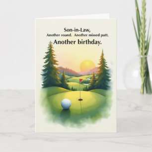Schwiegersohn Lustiger Golf Geburtstag Verpasster Karte