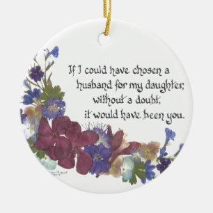 Schwiegersohngeschenk Keramikornament