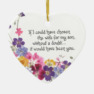 Schwiegertochter-Geschenke Keramik Ornament