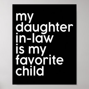 Schwiegertochter ist meine liebsten kinderlustigen poster