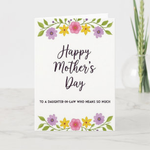 Schwiegertochter Liebeskarte Karte
