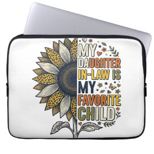 Schwiegertochter Lieblingskind Sonnenblume Vintage Laptopschutzhülle