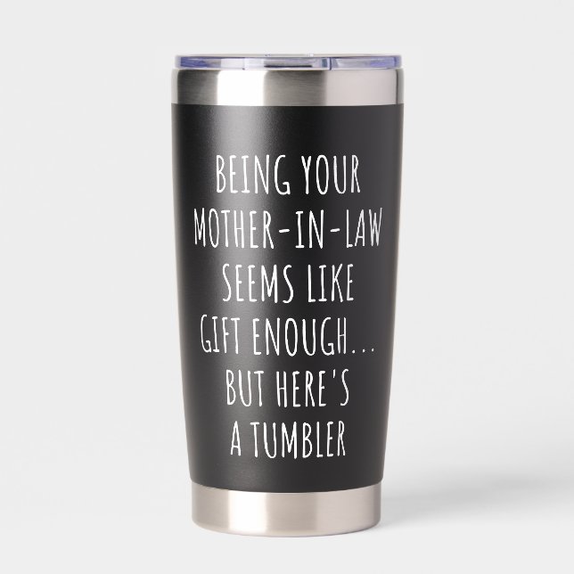 Schwiegertochter zu sein scheint Geschenk genug Thermobecher (Vorderseite)