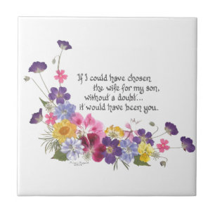 Schwiegertochtergeschenk Fliese