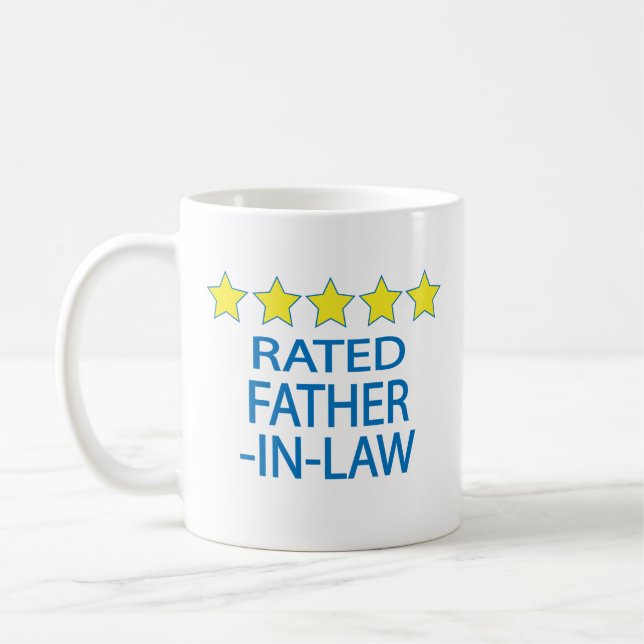 Schwiegervater mit fünf Sternen Kaffeetasse (Links)