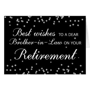 Schwiegervater, Ruhestand Glückwunsch Schwarz