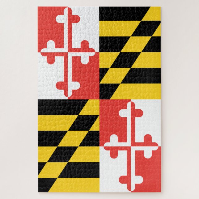 Schwierige Maryland-Flagge (Vertikal)