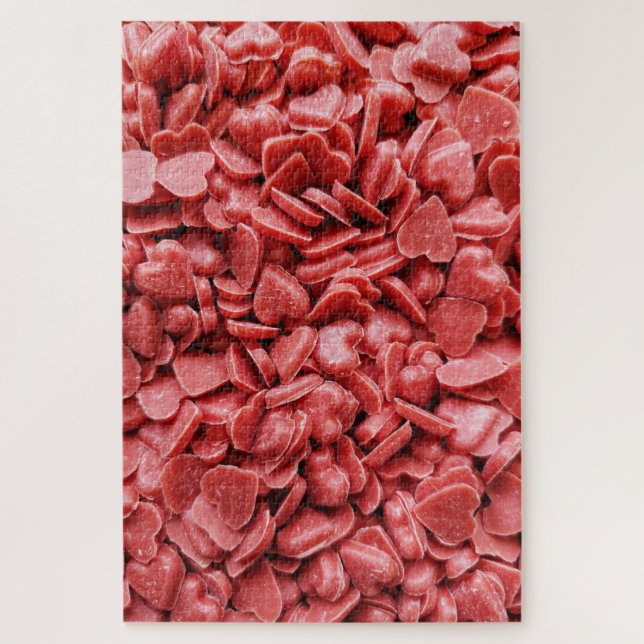 Schwierige rote Candy Hearts Cluster (Vertikal)