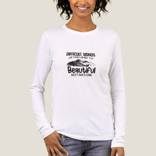 schwierige Straßen führen zum schönen Ziel Tri-Blend Shirt