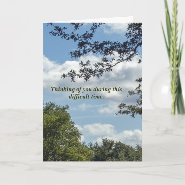 Schwierige Zeit Karte (Vorderseite)