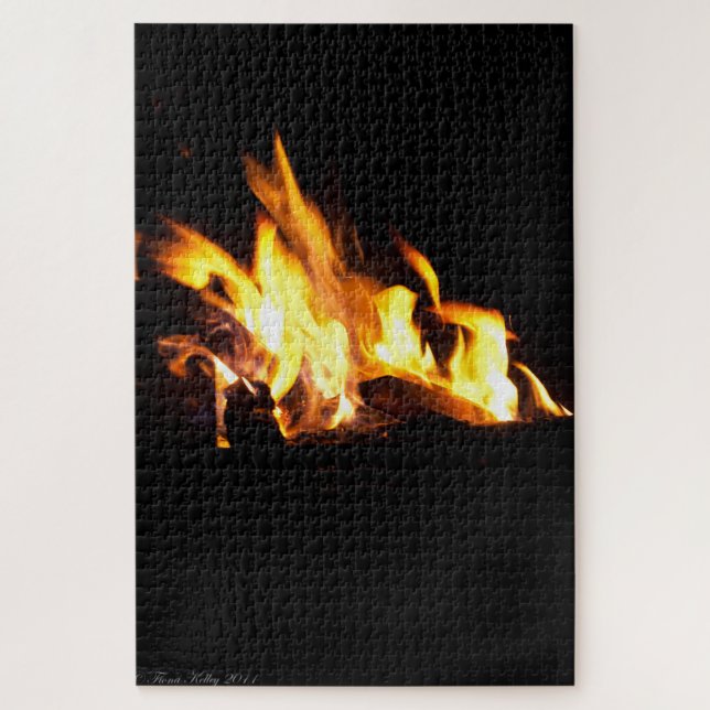 Schwieriges Feuer-Puzzlespiel (Vertikal)