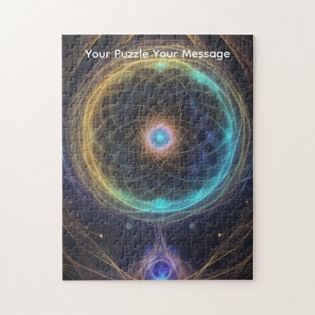 Schwieriges Puzzle "Cosmic Swirls" (Vertikal)