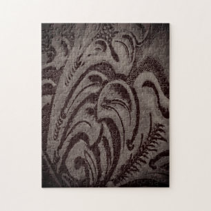 Schwieriges Rustikales Lederpuzzle