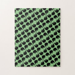 Schwieriges Schwarzes Bärenmuster-Puzzle