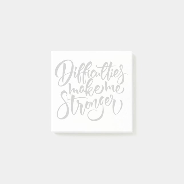 Schwierigkeiten machen mich stärker post-it klebezettel (Vorderseite)