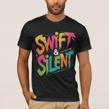 Schwift & Stille Graffiti Style Tee Shirt kühl Urb