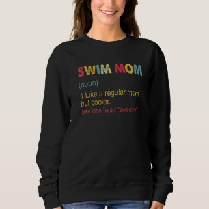 Schwimm-Mutter-Definition Vintage Schwimmende Mutt Sweatshirt
