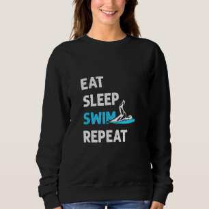 Schwimm-Team zum Baden essen Schlaf Sweatshirt