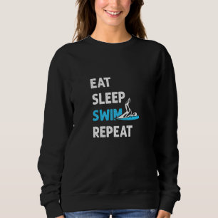 Schwimm-Team zum Baden essen Schlaf Sweatshirt