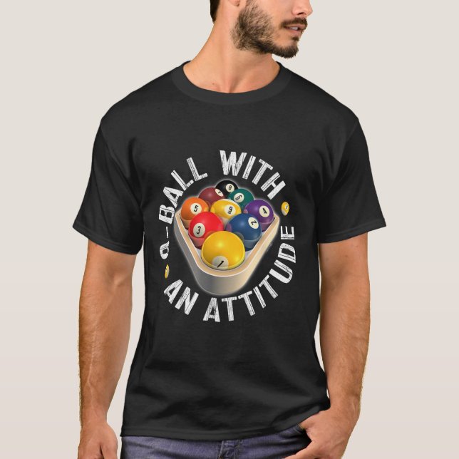 Schwimmbad 9 Ball mit Shirt (Vorderseite)