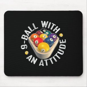 Schwimmbad 9 Ball mit Shirt Mousepad